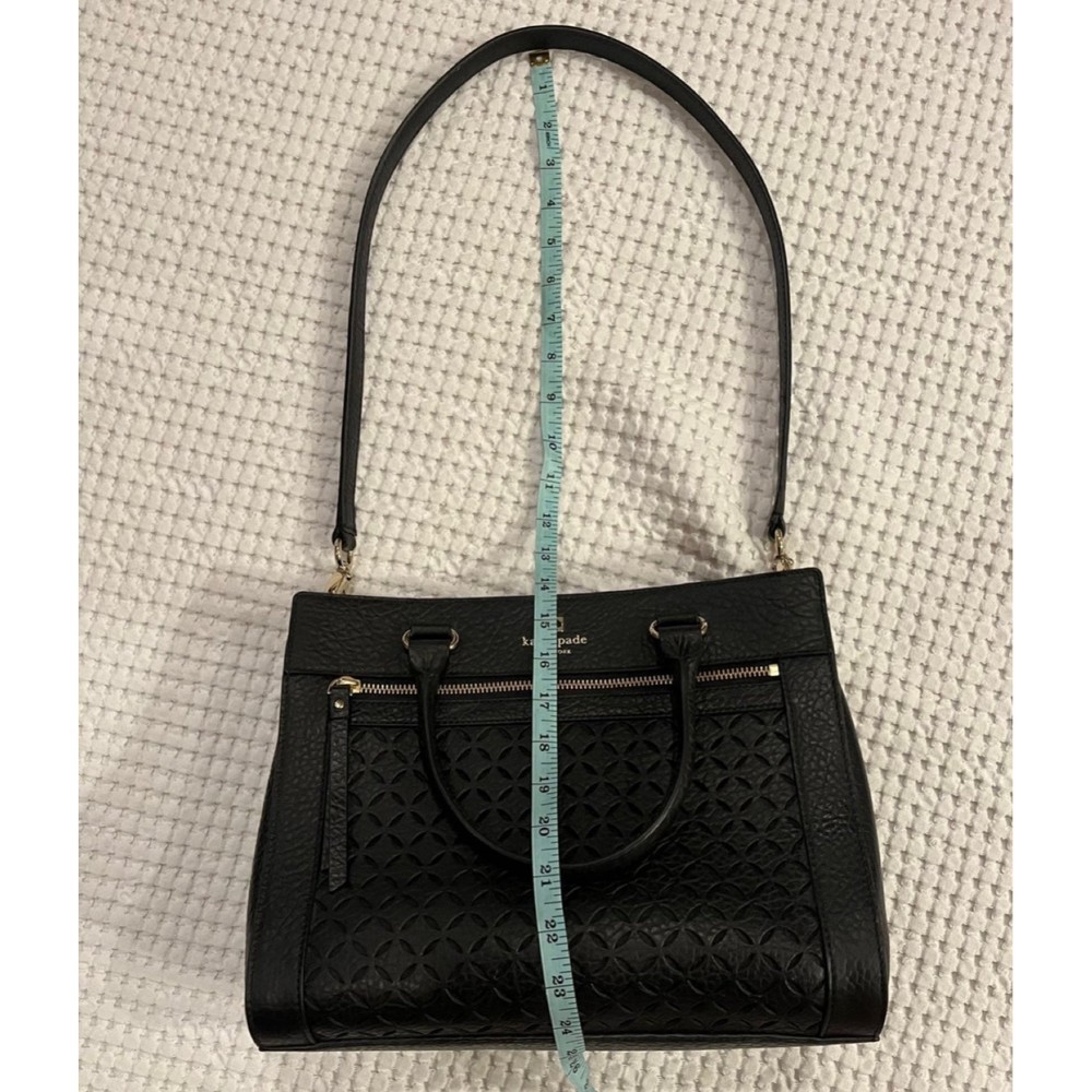 Kate Spade purse black with beautiful diamond design and in excellent condition - Picture 11 of 13